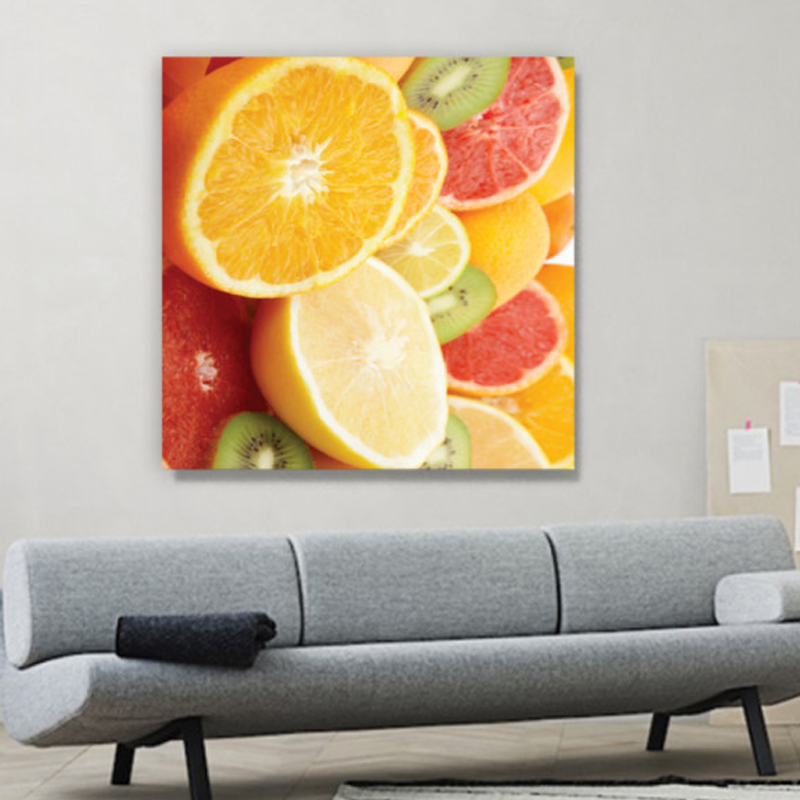 Πίνακας σε καμβά με φαγητά με φρούτα